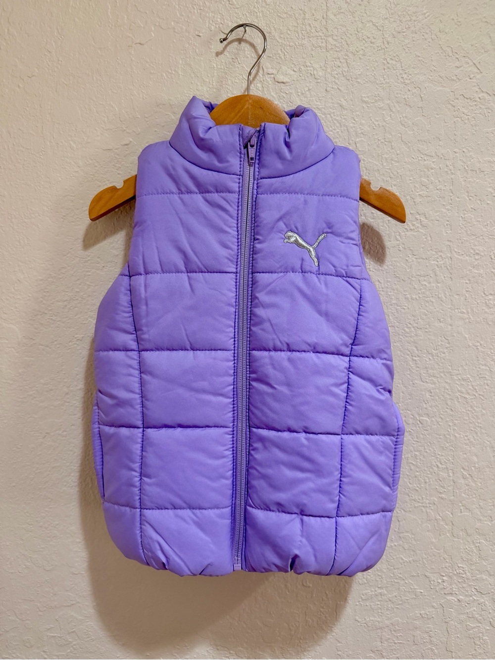 Puma Lavender Quilted Girls' Puffer Vest